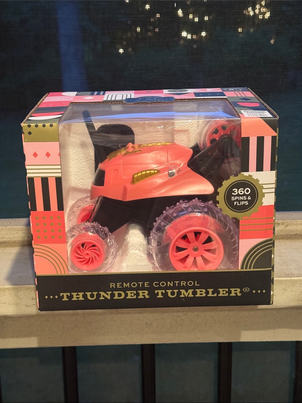 Fao Schwarz Thunder Tumbler Remote Control Car New in Box 🩷 Pink